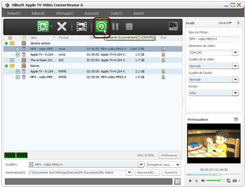 Xilisoft Apple TV Vidéo Convertisseur