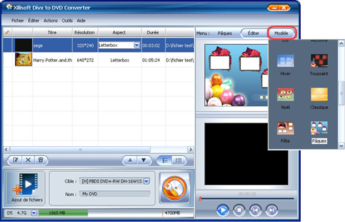 Xilisoft DivX en DVD Convertisseur