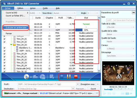 Xilisoft DVD en 3GP Convertisseur