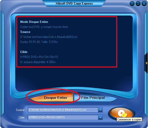 Xilisoft Copie DVD