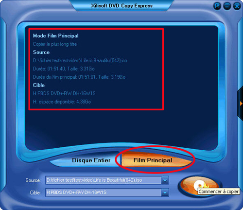 Xilisoft Copie DVD