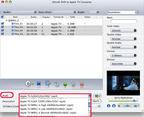 Xilisoft DVD pour Apple TV Convertisseur Mac 