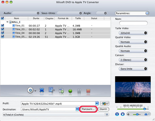 Xilisoft DVD pour Apple TV Convertisseur Mac 