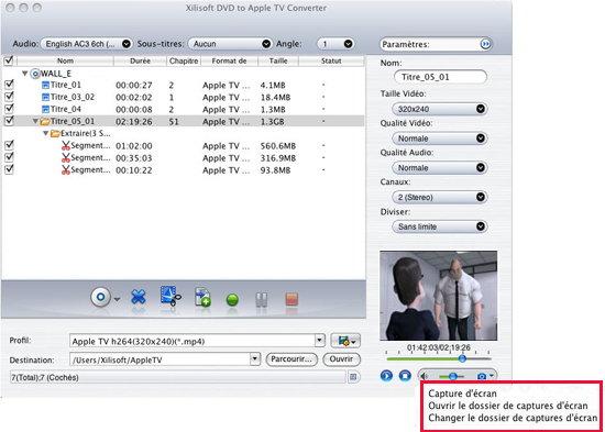 Xilisoft DVD pour Apple TV Convertisseur Mac 