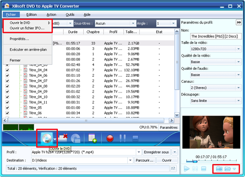Xilisoft DVD pour  Apple TV Convertisseur