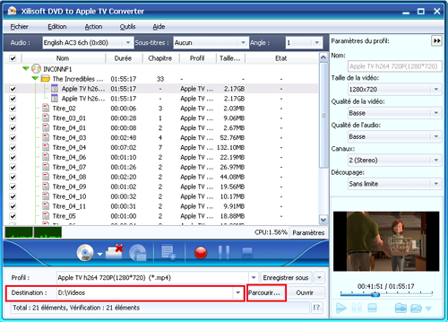 Xilisoft DVD pour  Apple TV Convertisseur