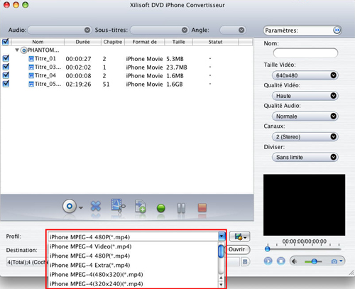 Xilisoft DVD iPhone Convertisseur pour Mac