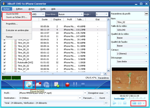 Xilisoft DVD pour iPhone Convertisseur