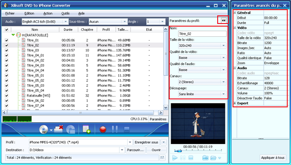 Xilisoft DVD pour iPhone Convertisseur