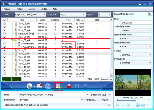 Xilisoft DVD pour iPhone Convertisseur
