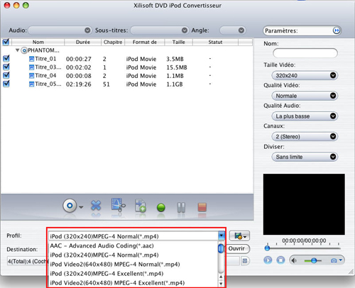 Xilisoft DVD iPod Convertisseur pour Mac