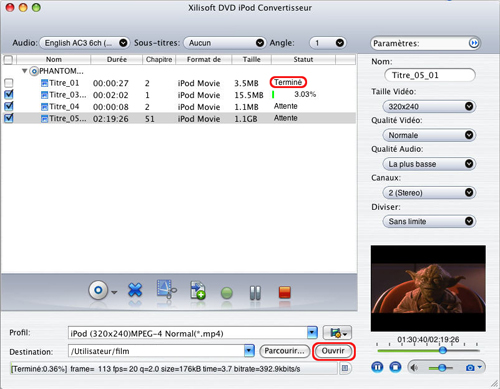 Xilisoft DVD iPod Convertisseur pour Mac