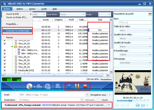 Xilisoft DVD en MP4 Convertisseur