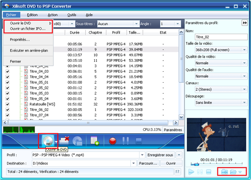 Xilisoft DVD pour PSP Convertisseur