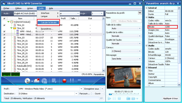 Xilisoft DVD en WMV Convertisseur