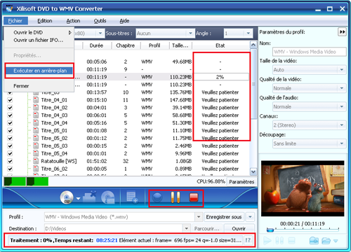 Xilisoft DVD en WMV Convertisseur