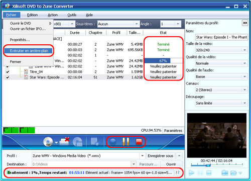 Xilisoft DVD pour Zune Convertisseur