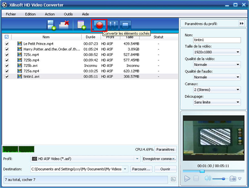 Xilisoft HD Vid&eacute;o Convertisseur