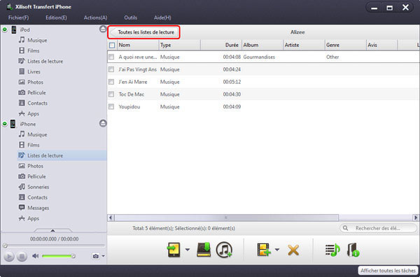Xilisoft Transfert iPhone 