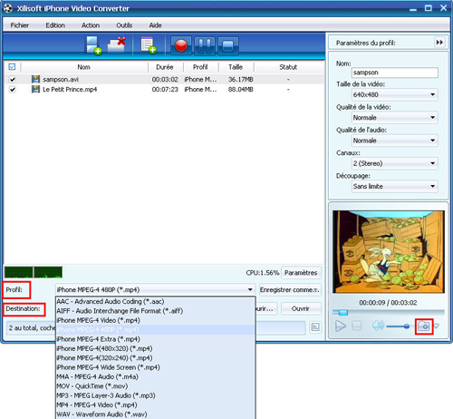 Xilisoft iPhone Vid&eacute;o Convertisseur