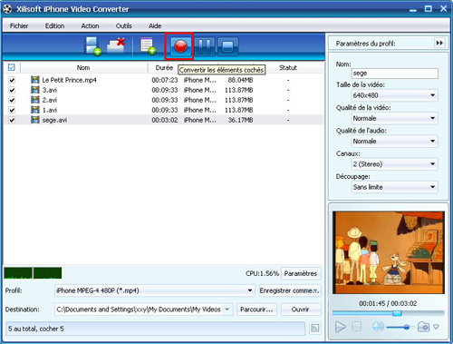 Xilisoft iPhone Vid&eacute;o Convertisseur