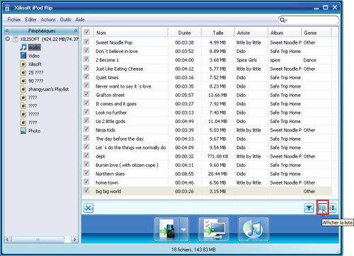 Xilisoft Transfert iPod PC 