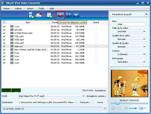 Xilisoft iPod Vid&eacute;o Convertisseur