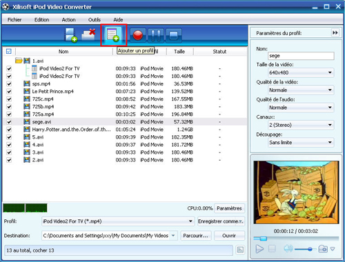 Xilisoft iPod Vid&eacute;o Convertisseur