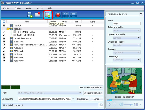 Xilisoft MP4 Convertisseur