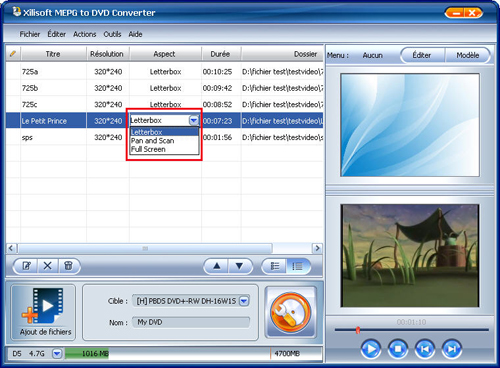 Xilisoft MPEG en DVD Convertisseur