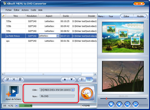 Xilisoft MPEG en DVD Convertisseur