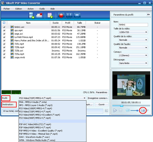 Xilisoft PSP Vid&eacute;o Convertisseur