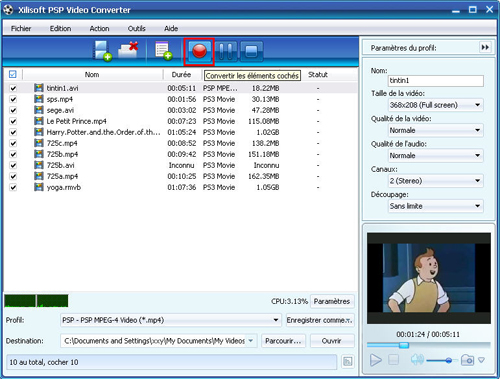 Xilisoft PSP Vid&eacute;o Convertisseur