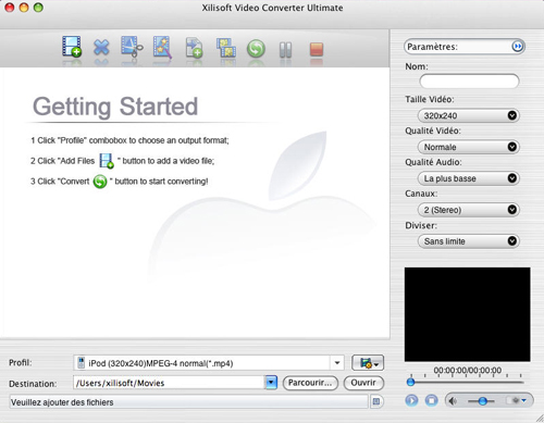 Xilisoft Convertisseur Vid&eacute;o Ultimate pour Mac