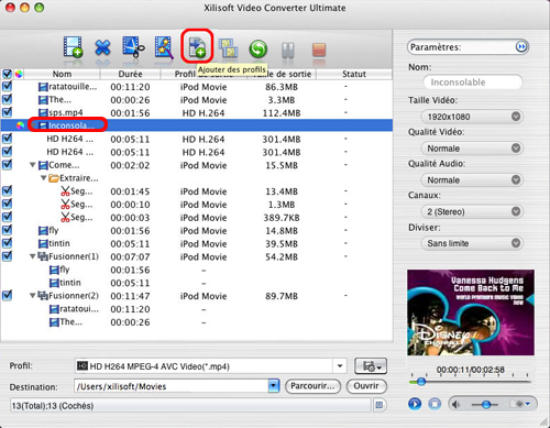 Xilisoft Convertisseur Vid&eacute;o Ultimate pour Mac