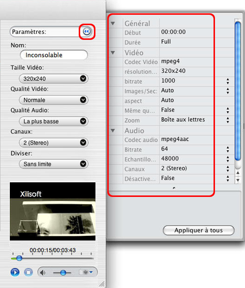 Xilisoft Convertisseur Vid&eacute;o Ultimate pour Mac