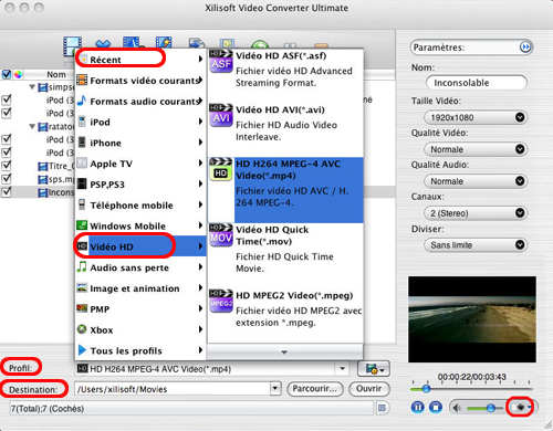 Xilisoft Convertisseur Vid&eacute;o Ultimate pour Mac
