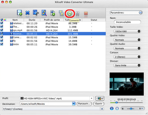 Xilisoft Convertisseur Vid&eacute;o Ultimate pour Mac