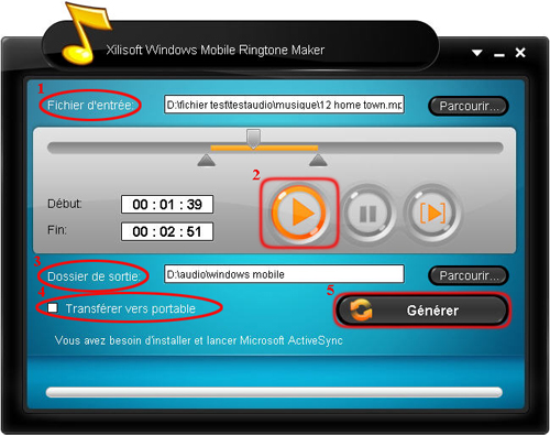 Xilisoft Windows Mobile Sonnerie Cr&eacute;ateur