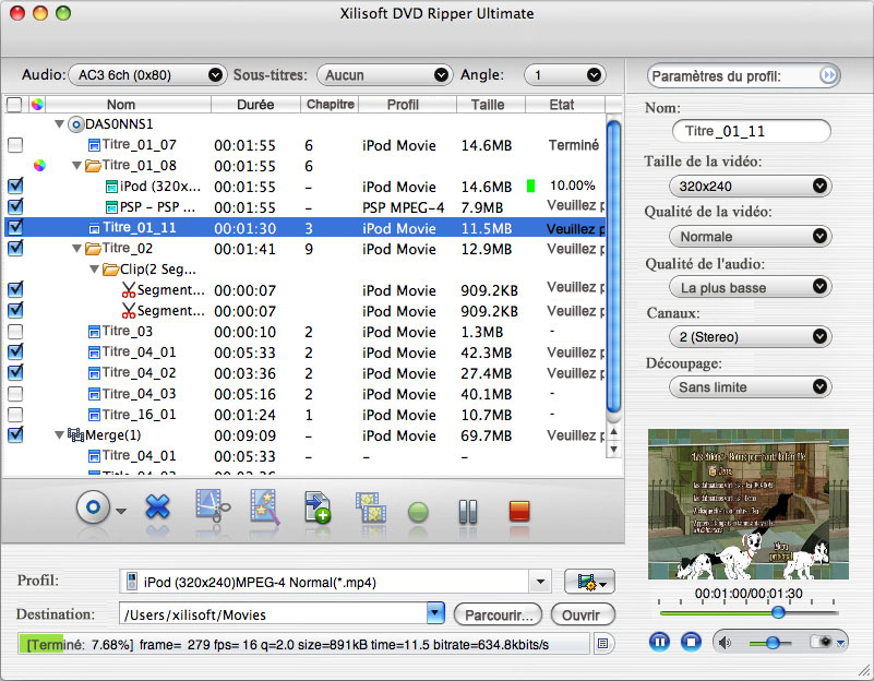 Xilisoft DVD Ripper pour Mac
