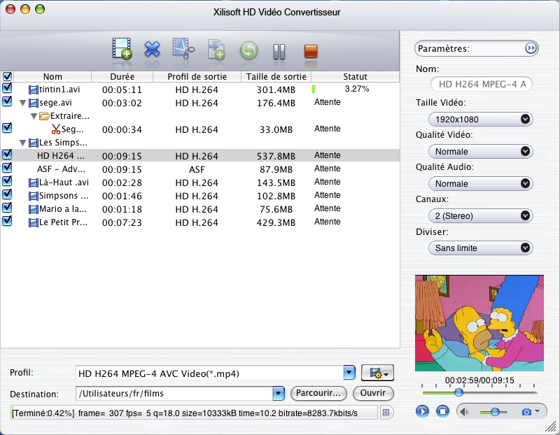 Xilisoft HD Vidéo Convertisseur pour Mac 5.0.72.0828 full