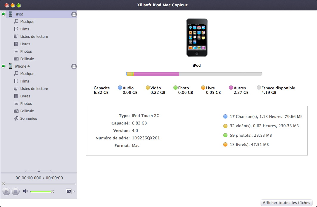 Xilisoft iPod Mac Copieur