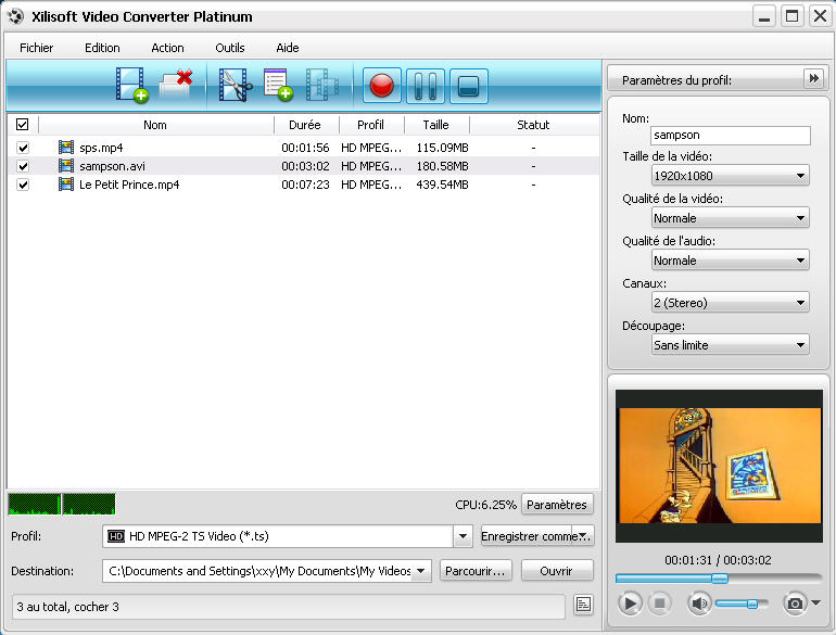 Xilisoft Video Converter Platinum